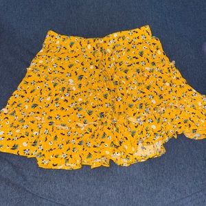 Yellow flower skirt